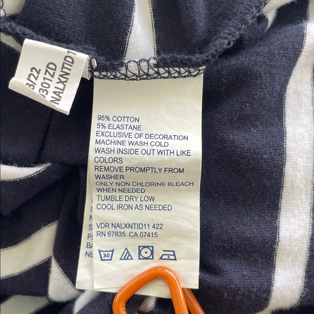 Nautica Navy and White Striped Dress - Picture 5 of 5